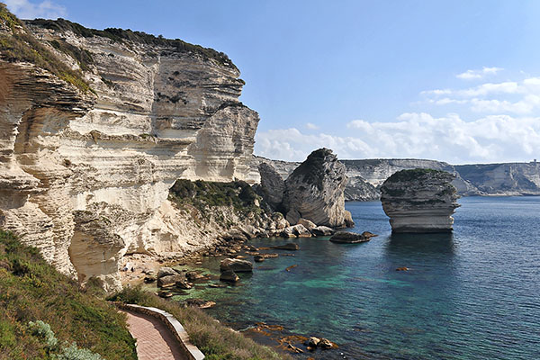 The cliffs at Bonifacio