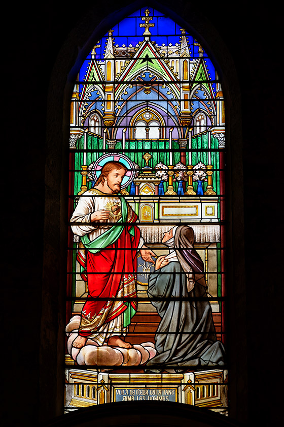 Window in the Saint-Agricole church