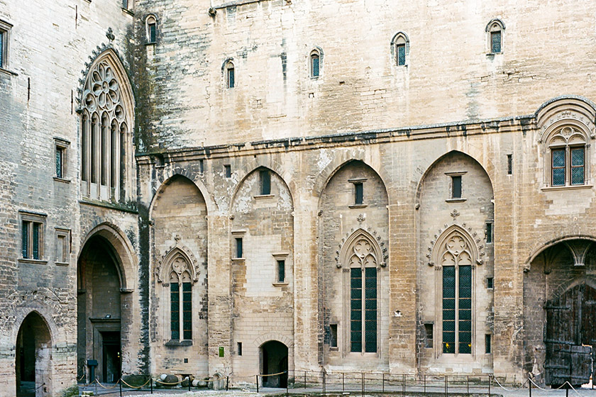 In the main courtyard