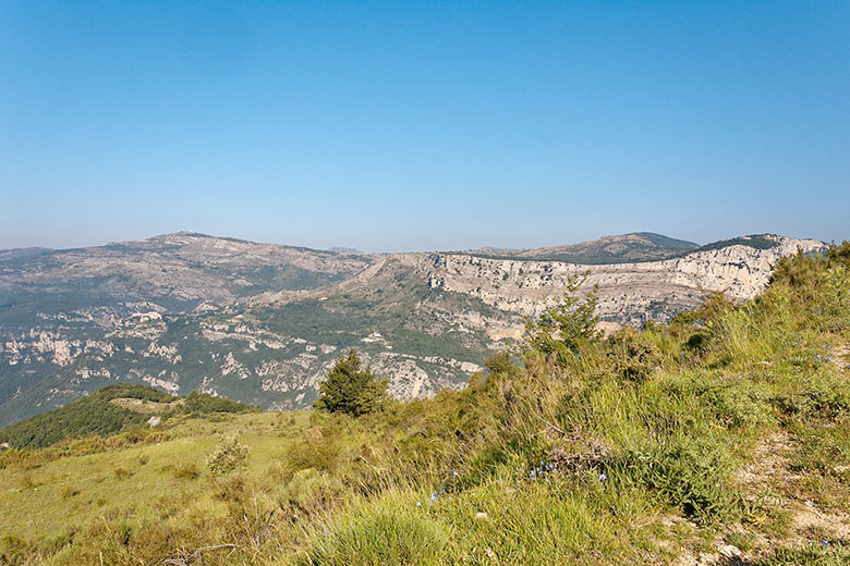 Looking across the Gorges du Loup