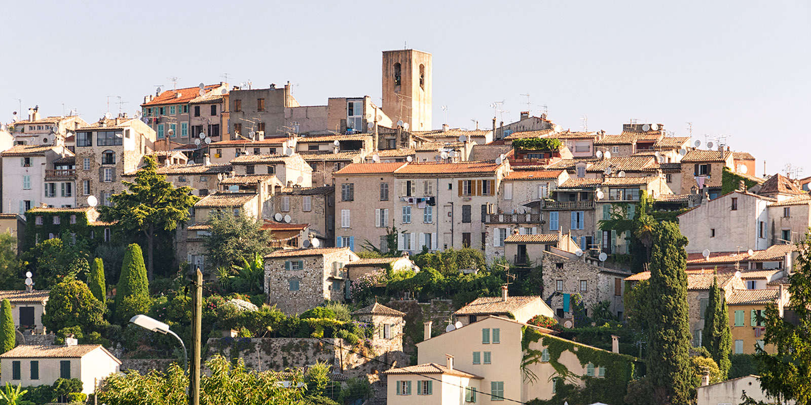 The old part of the village on top of the hill