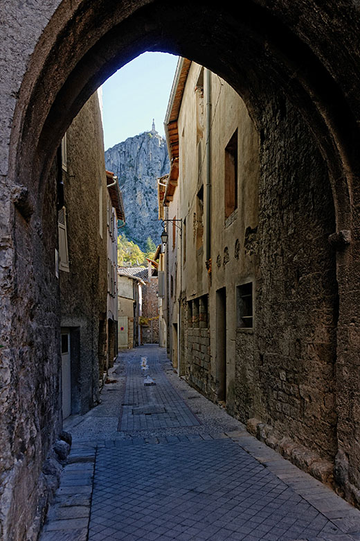 A narrow village street