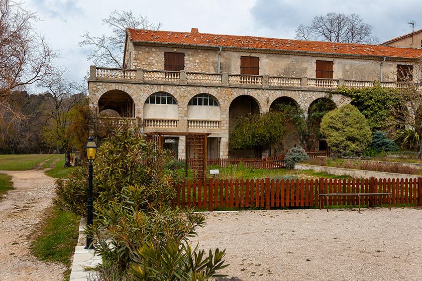 Looking at the main building