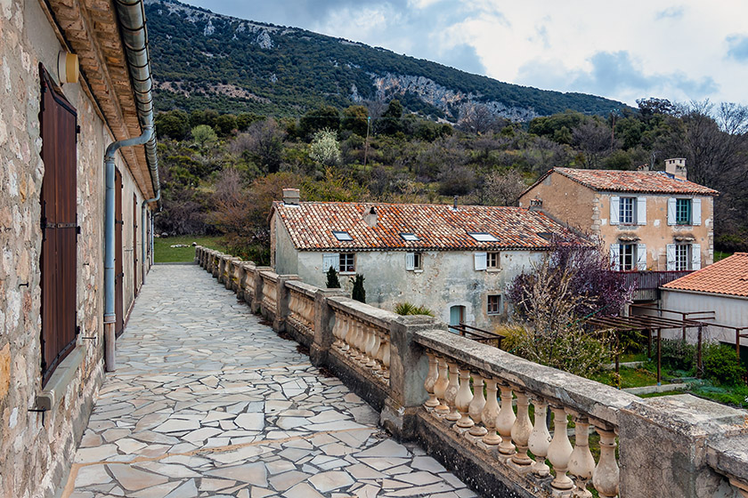 Looking down the main terrace the other way
