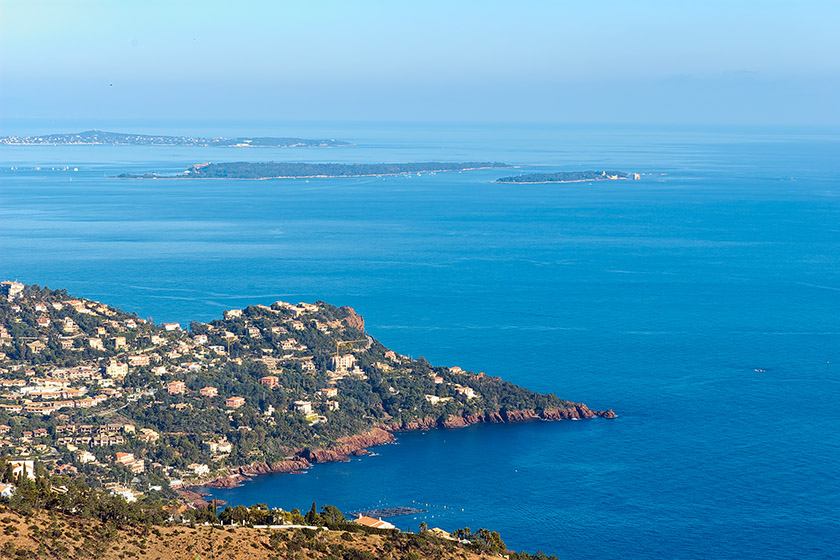 Looking towards the 'Îles de Lérins': St. Honorat and Ste. Marguerite