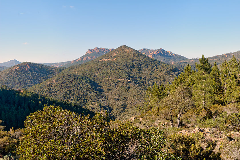 Looking west...
