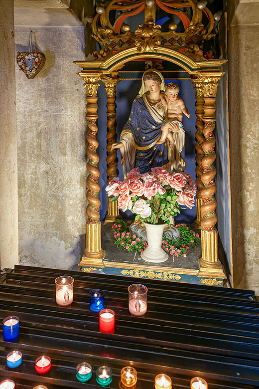 Candles for the Madonna and Child