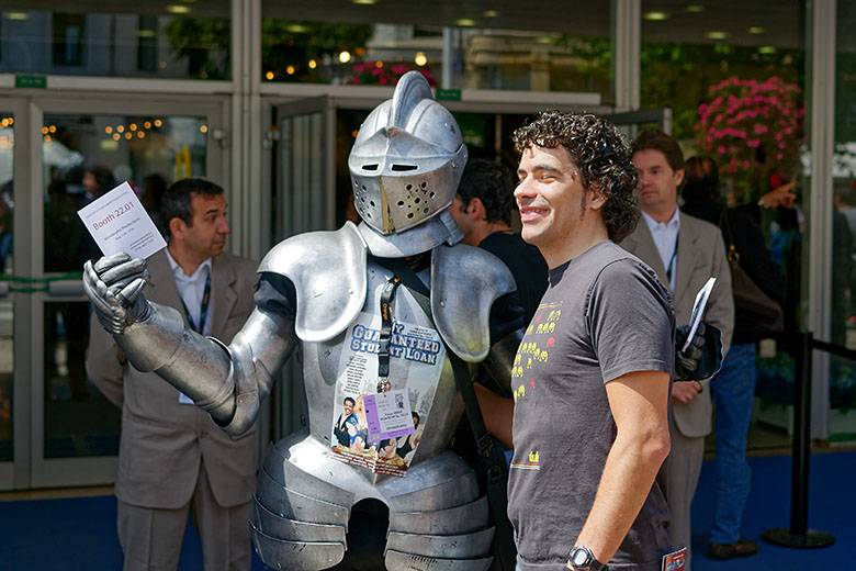 Photo-op with a knight