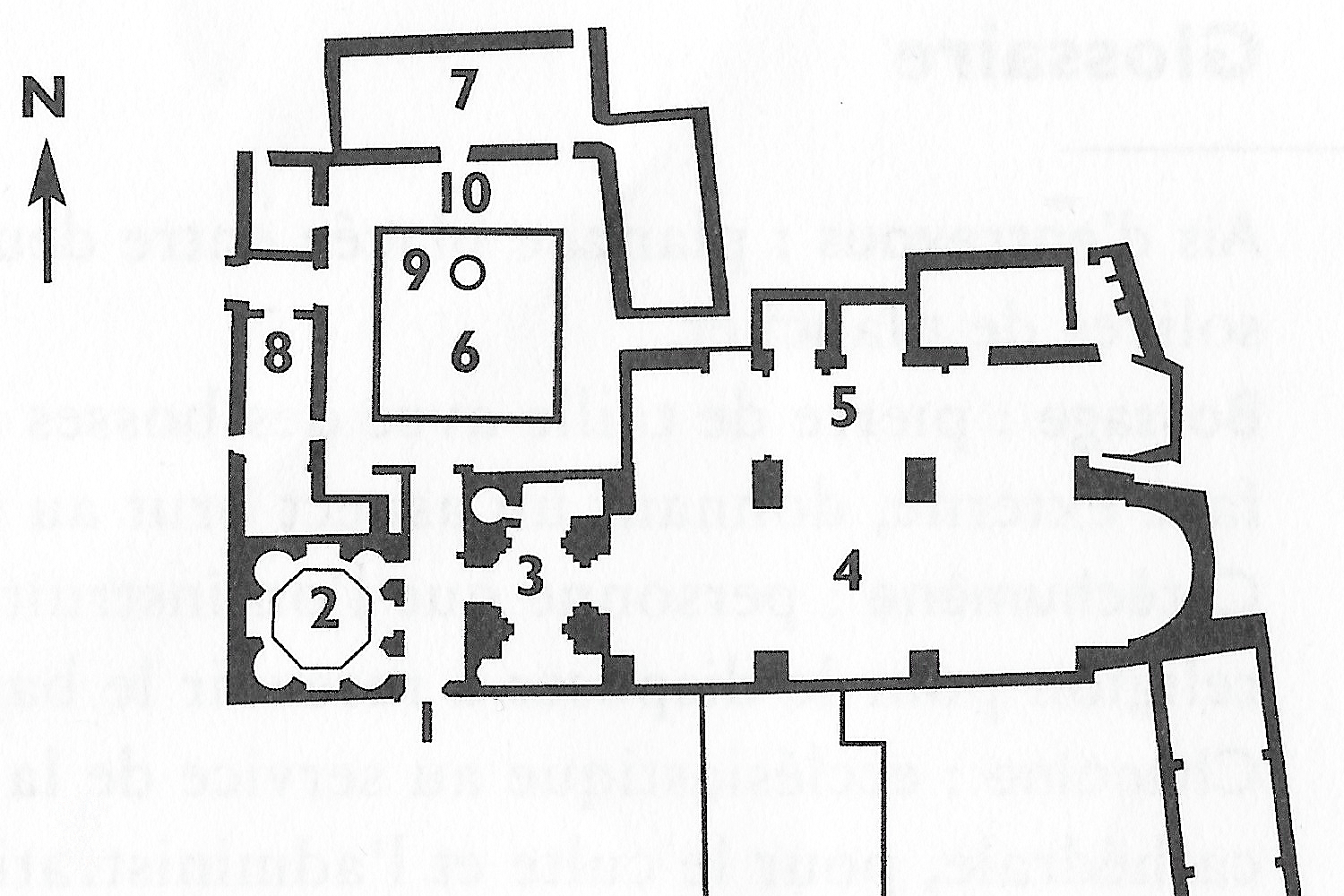 Map of the Bishop's Palace