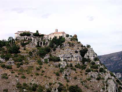 Gourdon seen from the access road