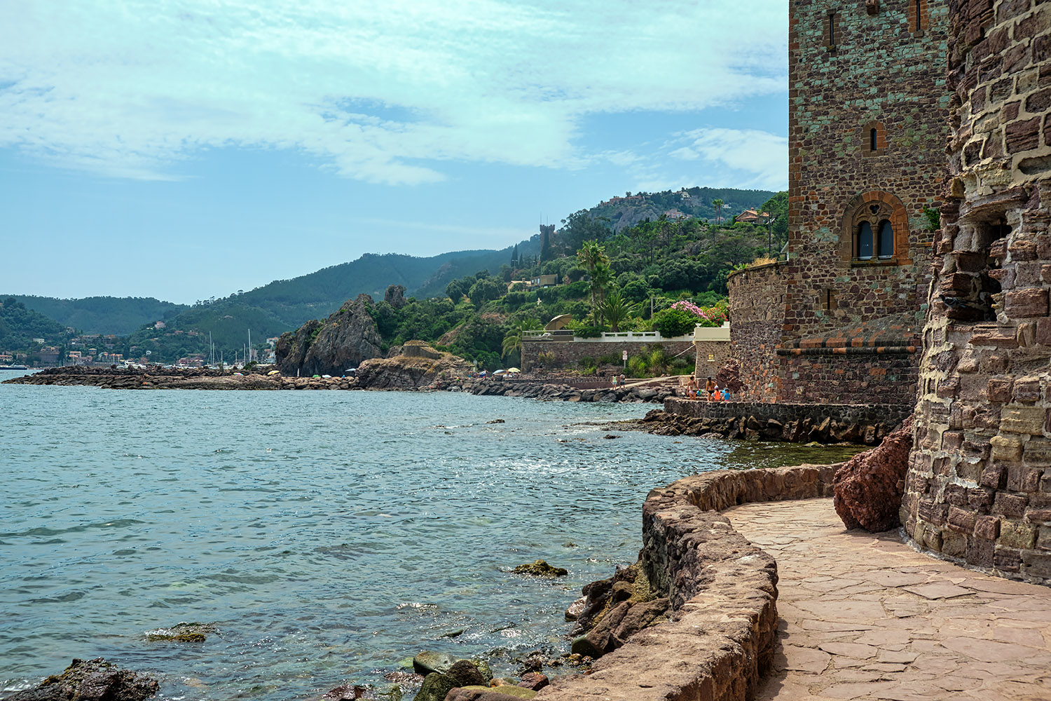 Continuing on the seaside walkway