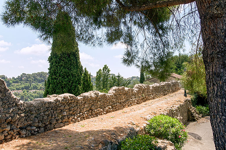 Along the eastern village wall