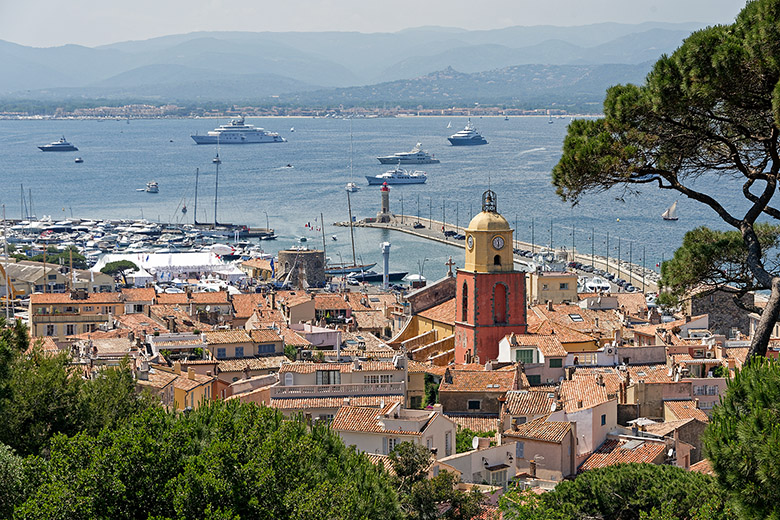 Saint-Tropez seen from the citadel