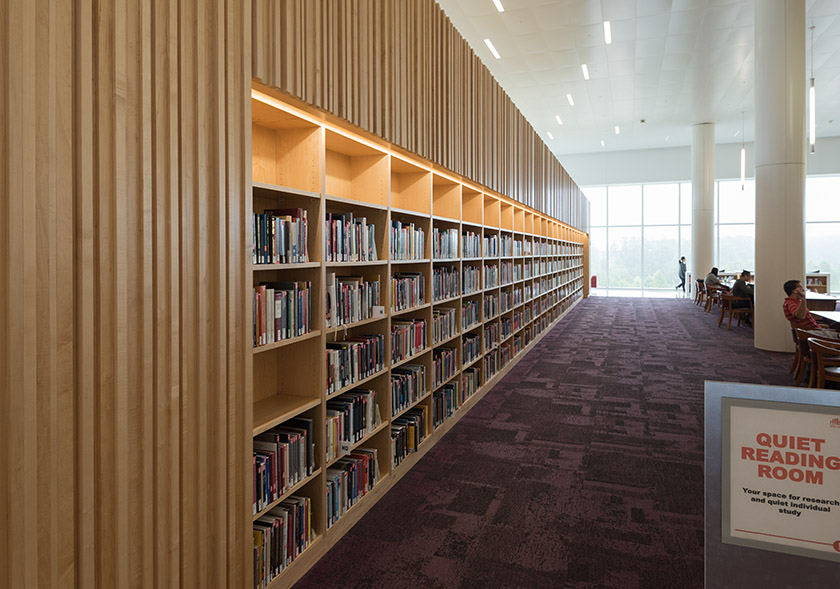 The Quiet Reading Room on the main level