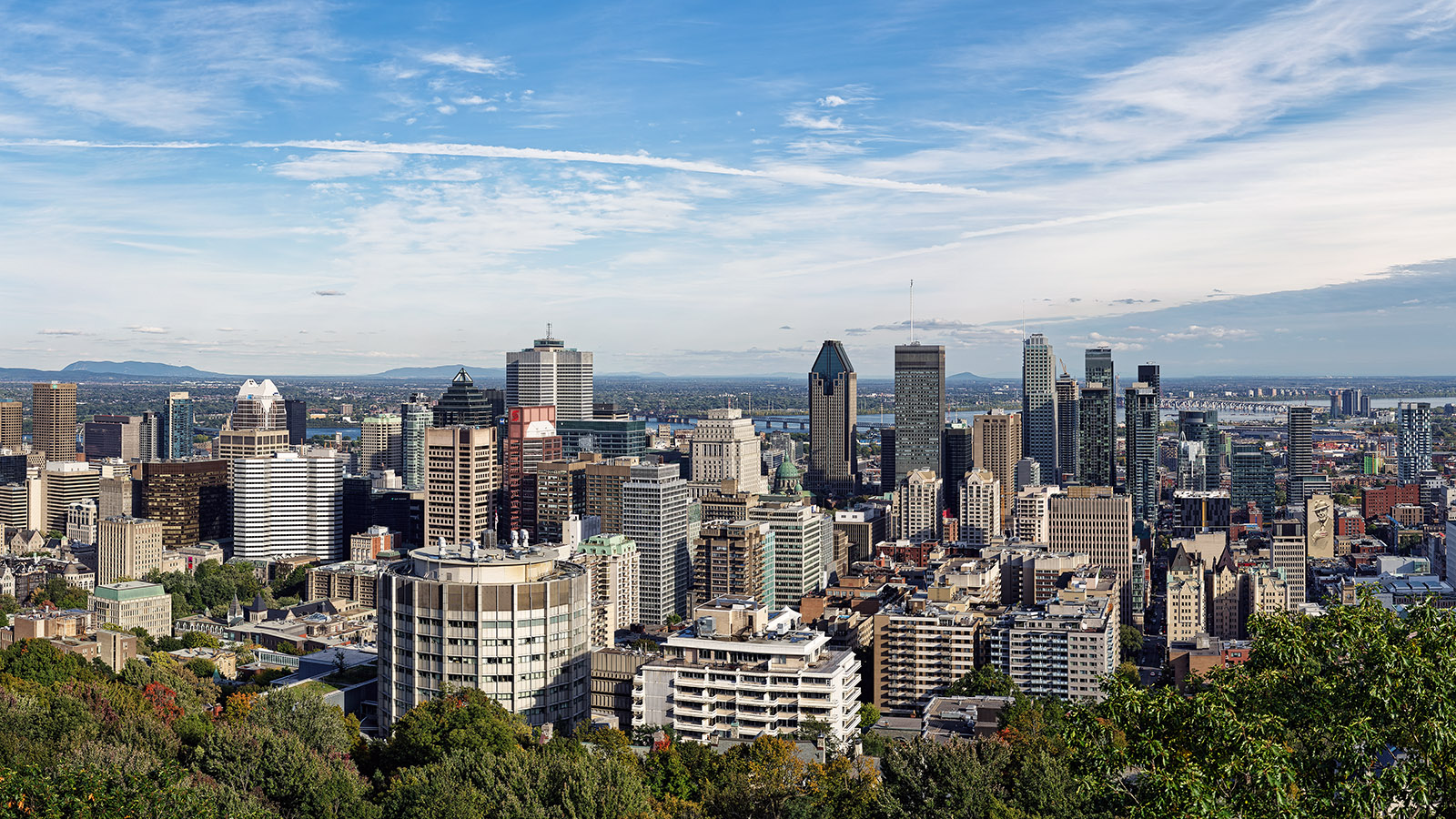 View over Montreal from Mont Royal