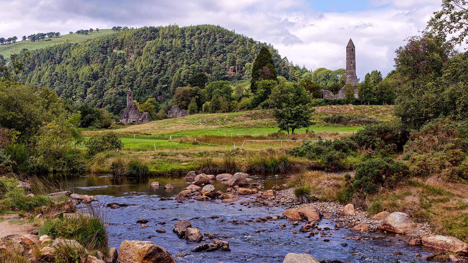 The medieval monastic settlement of Glendalough