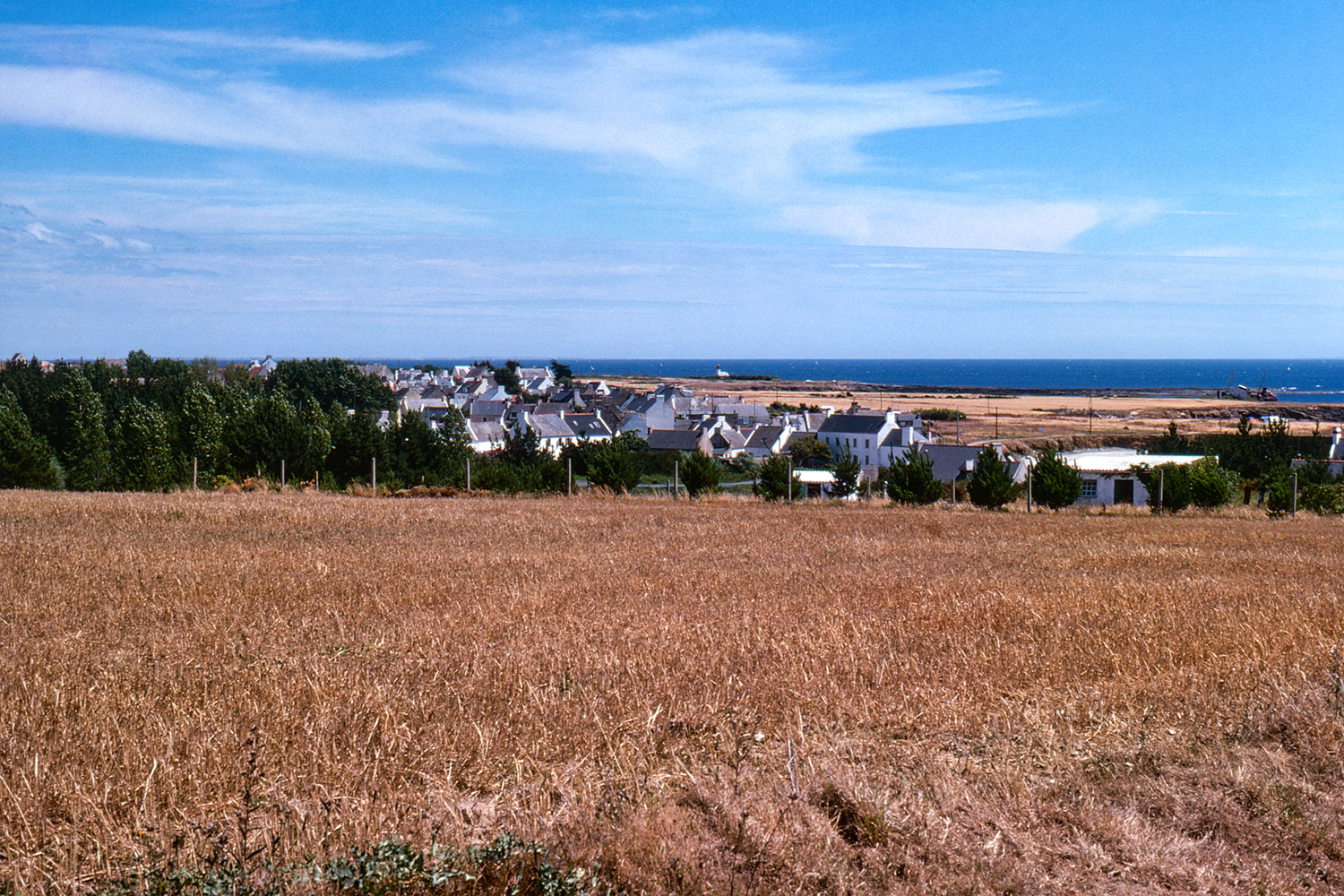Looking towards the 'Pointe des Chats' lighthouse in the far distance