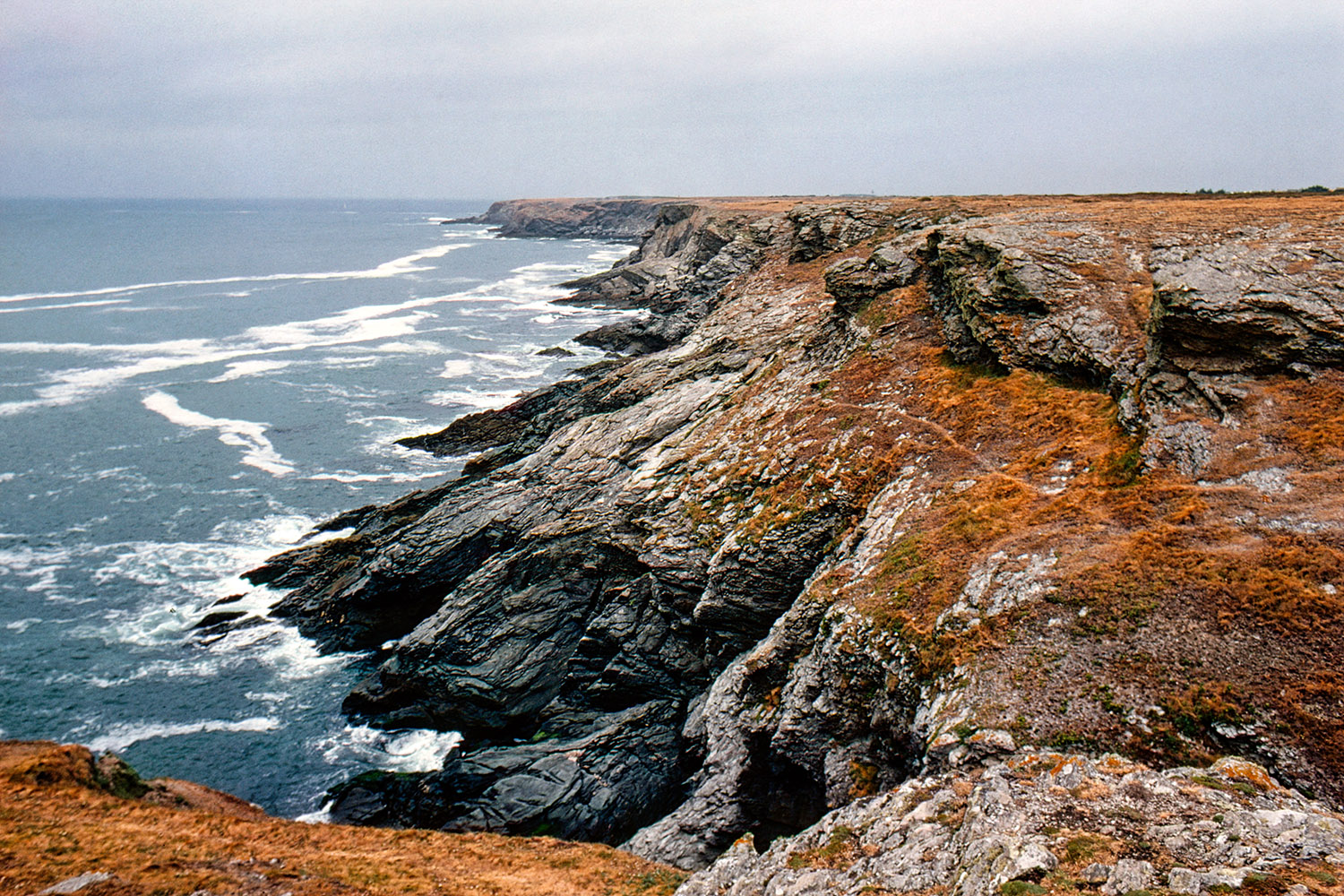 The craggy southern coast of Groix