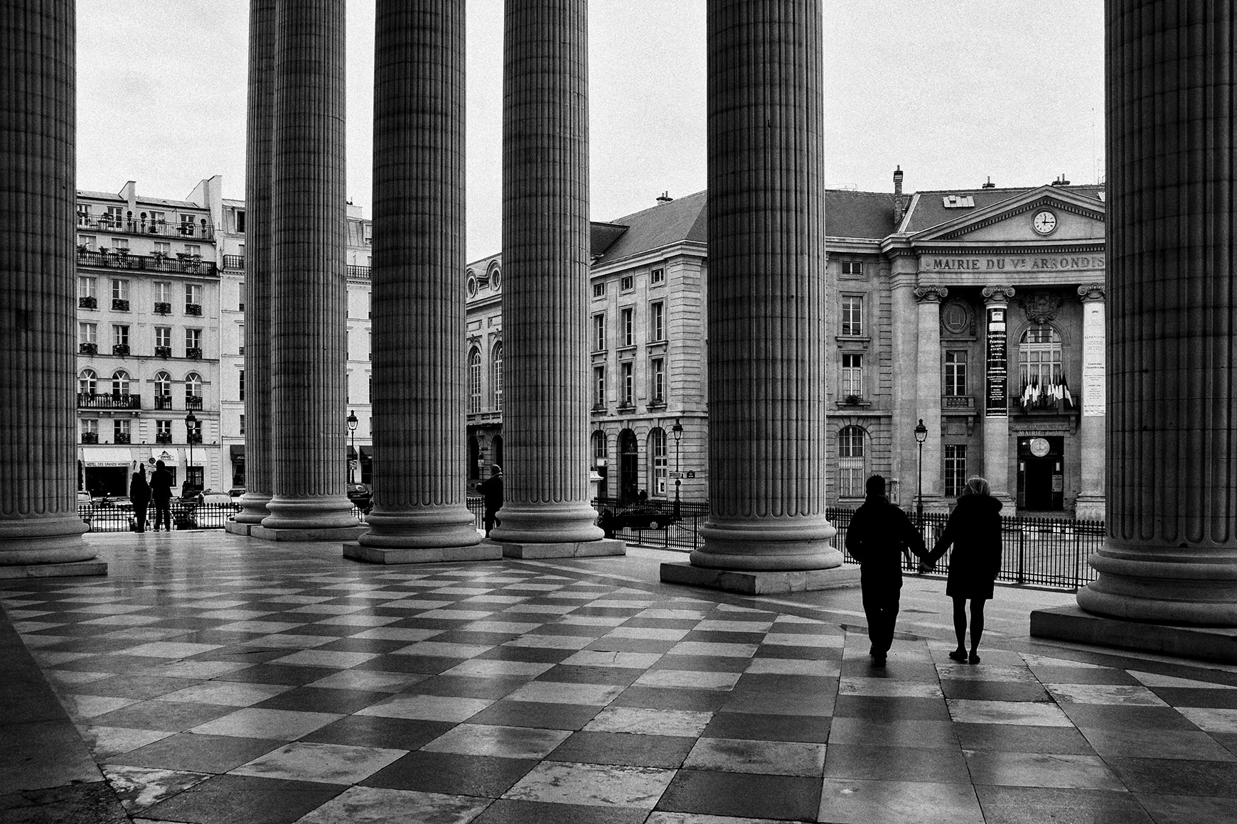 After processing, At the Panth&eacute;on in Paris, France