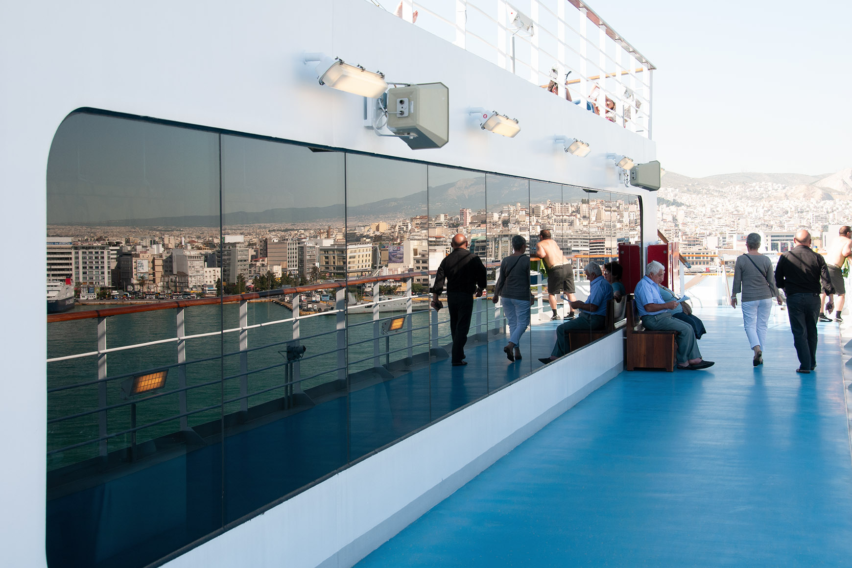 Before processing, View from our cruise ship in Piraeus Port, Greece
