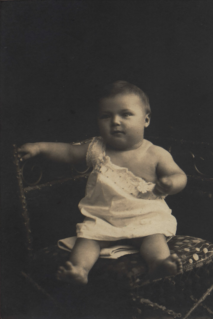 Before processing, Baby portrait (1911)