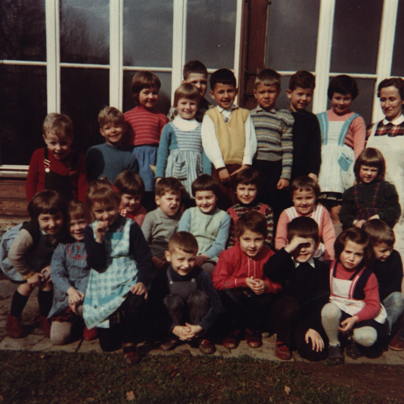 Before processing, Kindergarten class (1961)