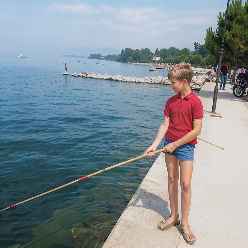 After processing, Fishing by the lake (1964)
