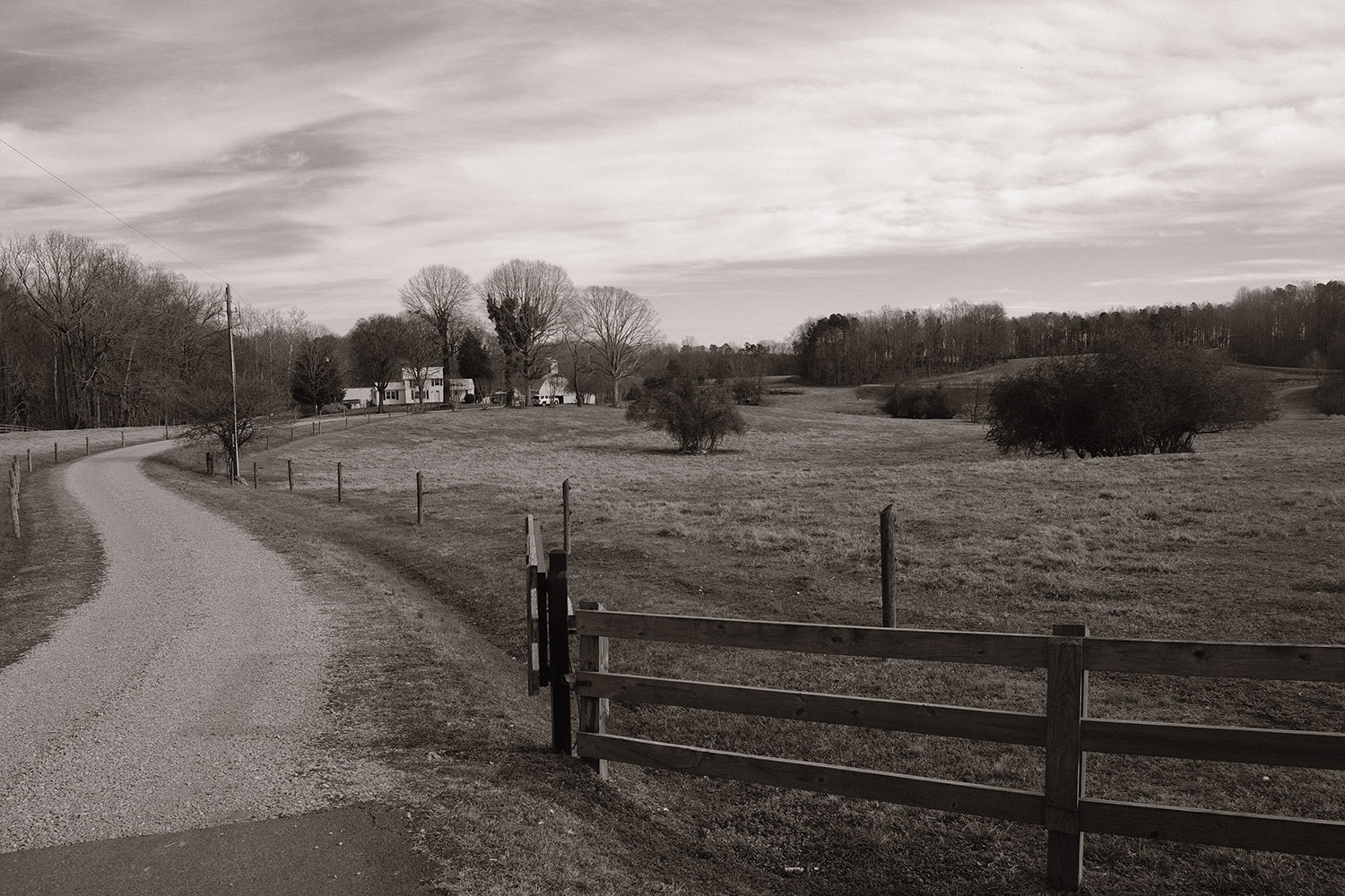 Driveway, Acros + Red Filter simulation
