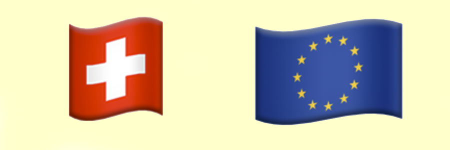 Swiss and EU flags