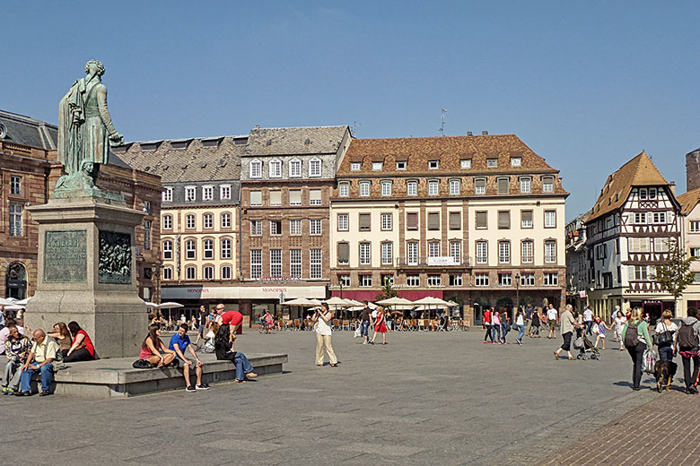 The 'Place Kléber' in the heart of town