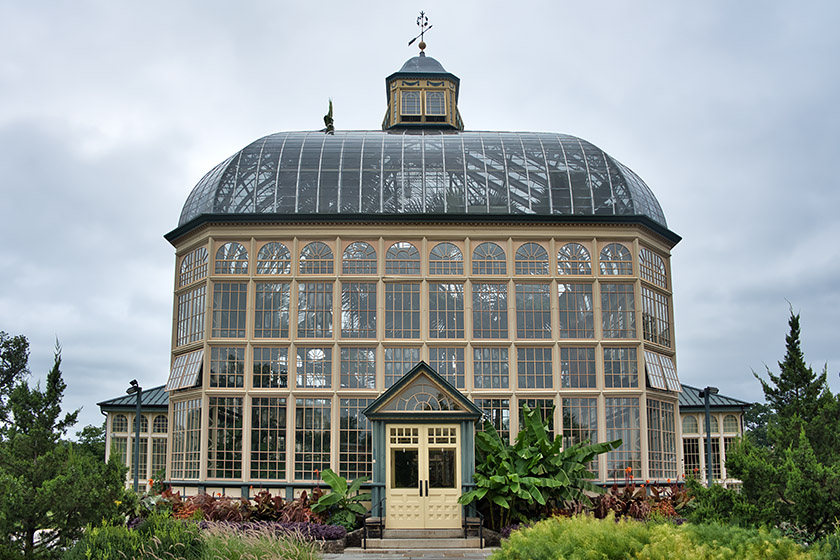 The Palm House of the Baltimore Conservatory
