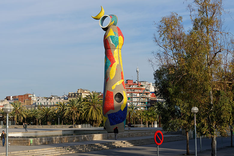 'Woman and Bird' in the 'Parc de Joan Miró'