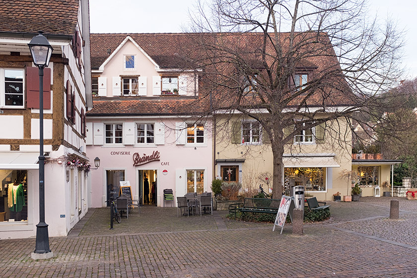 The terrific Brändli chocolate, pastry, and coffee shop in Arlesheim