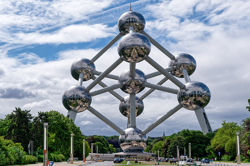 The Atomium was built for the 1958 Brussels World's Fair