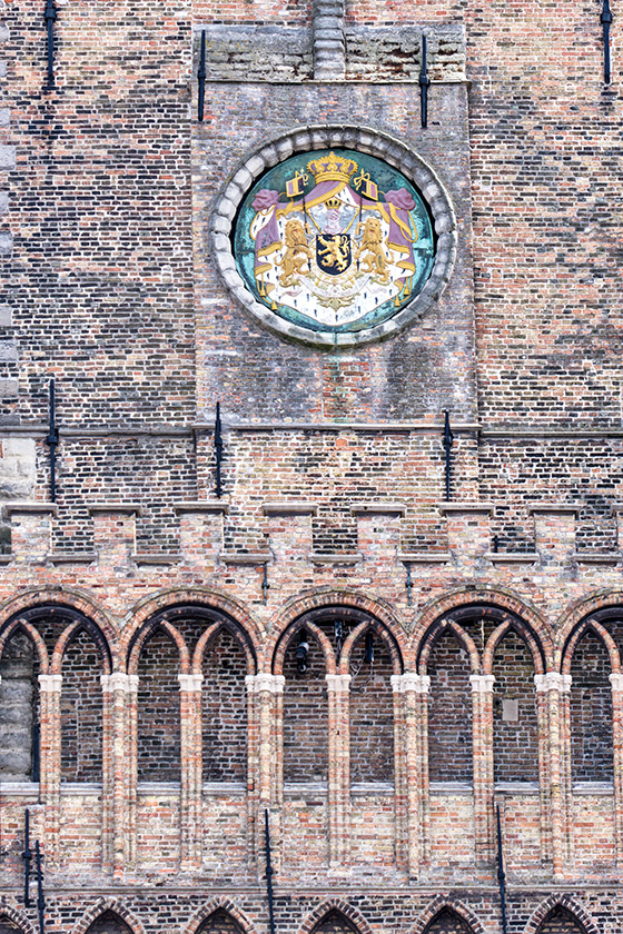Belgian Kingdom Coat of Arms on the Belfry