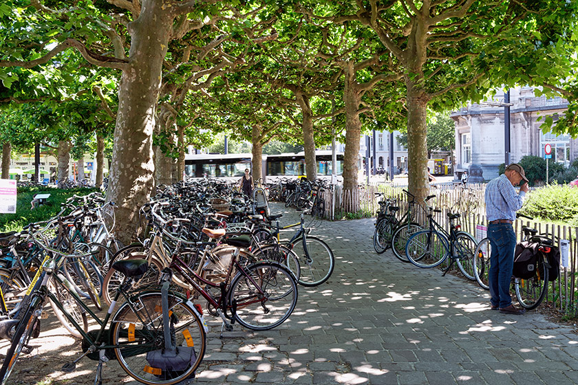 In Belgium, the bicycle is a most popular form of transportation