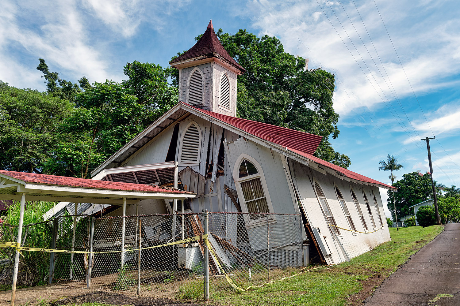 It's hard to imagine what might have happened to this church!