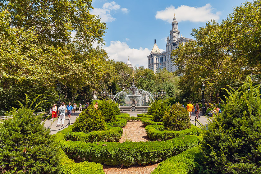 City Hall and City Hall Park