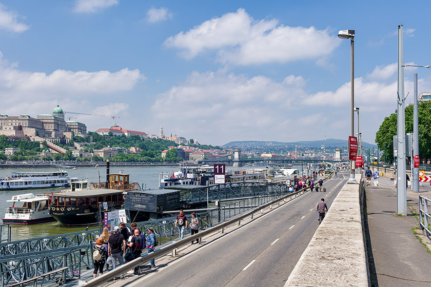 Departure point of the Budapest sightseeing boat tours