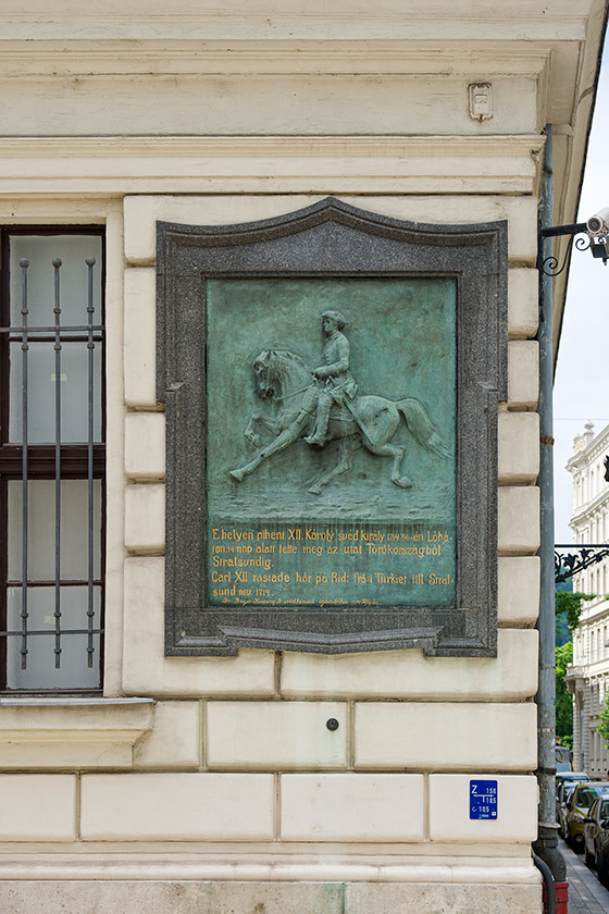 Plaque of Charles XII of Sweden