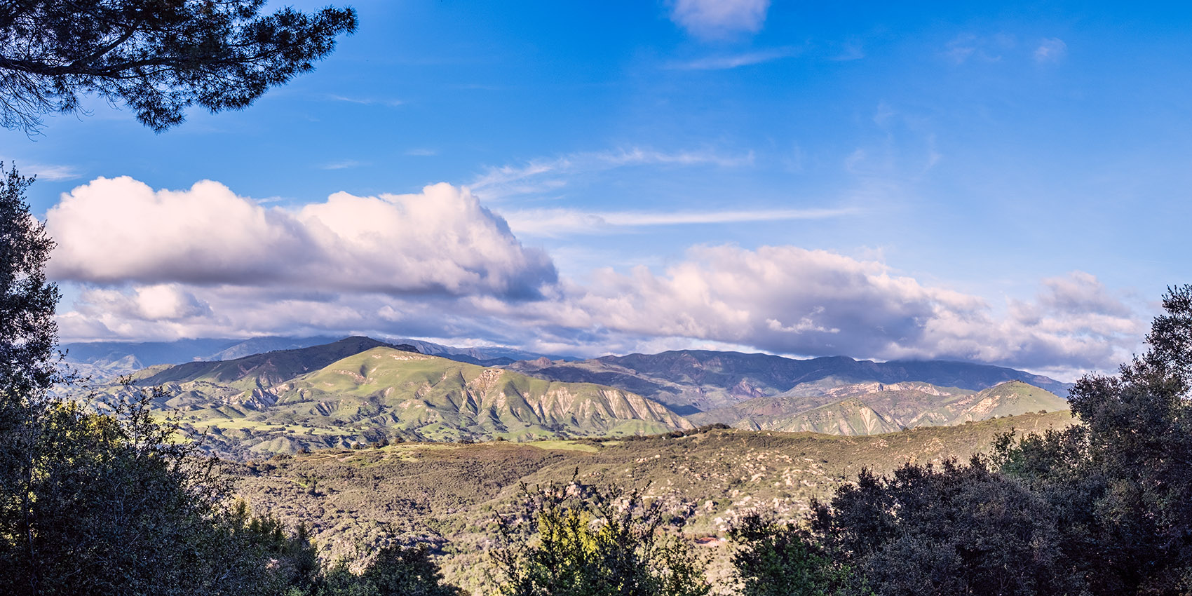 Panorama taken from Upper Vista Point off San Marcos Pass Road on our way to Santa Barbara