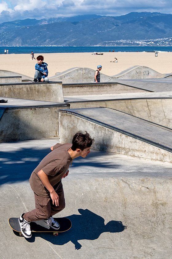 ...but in the skate park it's back to work!