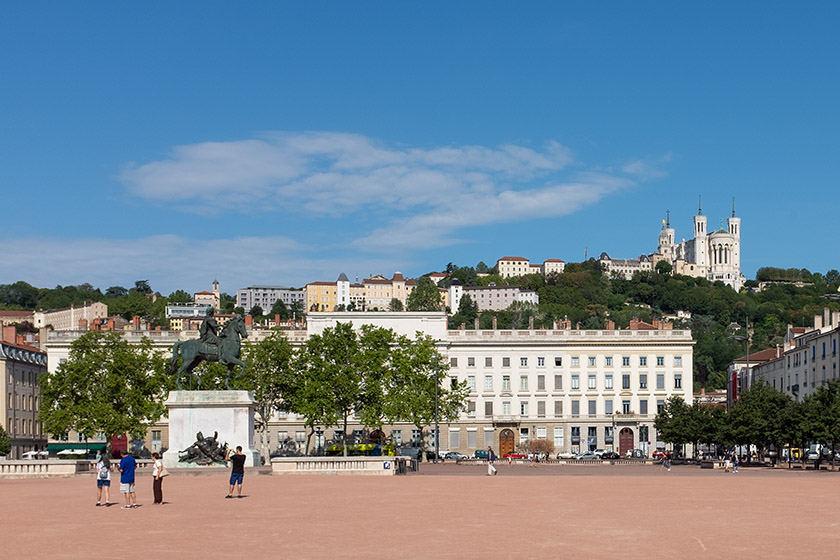 The 'Place Bellecour' in the morning