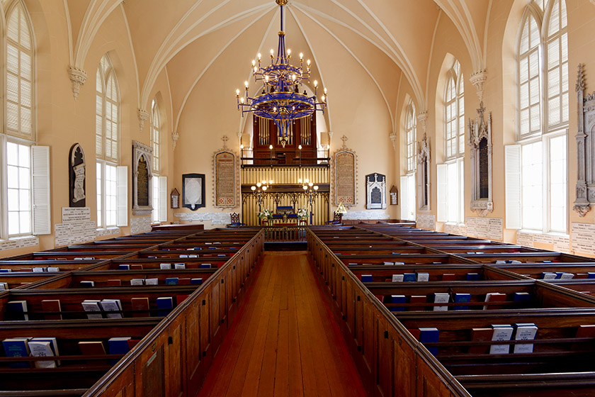 Inside the French Protestant (Huguenot) Church
