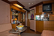 Our suite on board...