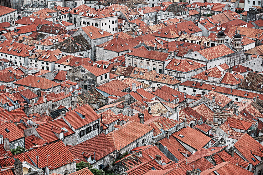The rooftops of Dubrovnik