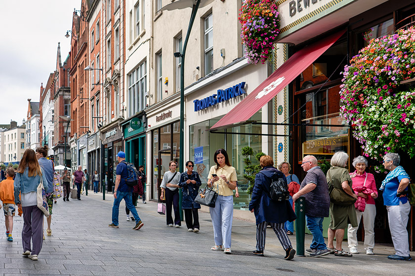 Strolling down Grafton Street