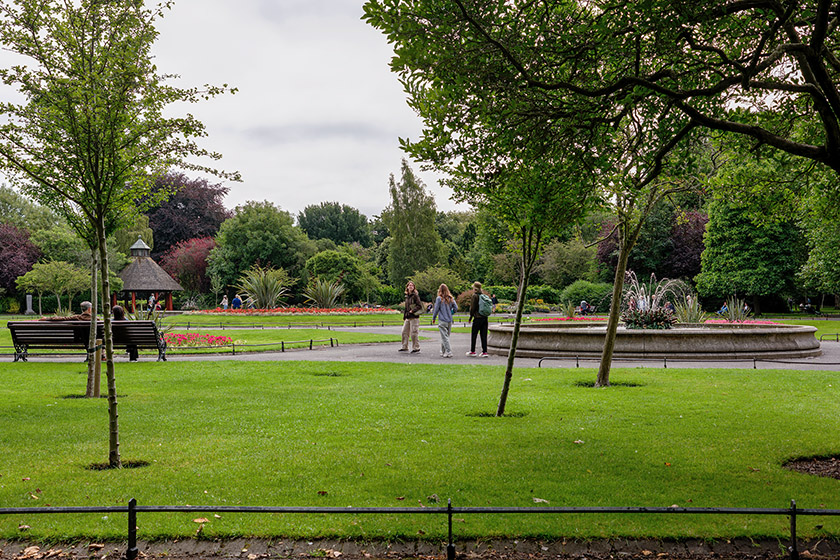 In the main section of the park