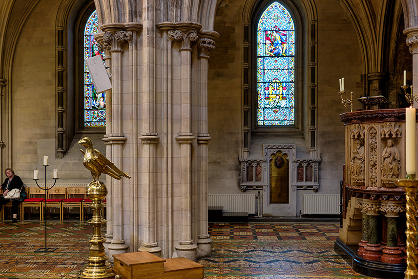 Brass lectern and pulpit Brass lectern and pulpit