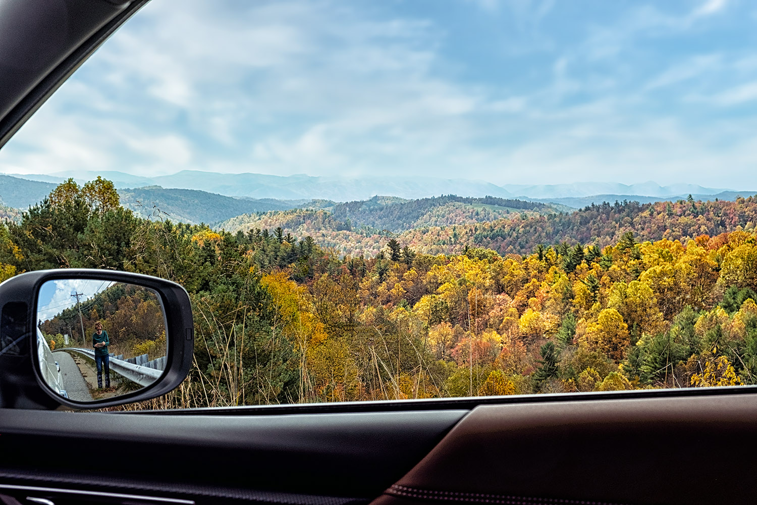 Rearview mirror portrait